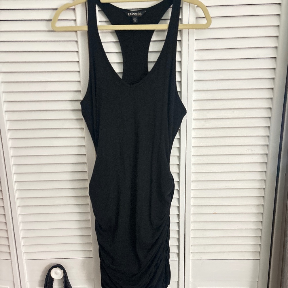 Express racerback rouched dress